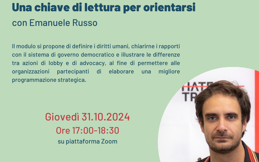 DIFENDERE I DIRITTI UMANI – INCONTRO FORMATIVO